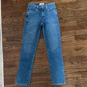 PAIGE Women's Classic Blue Straight Leg Jeans